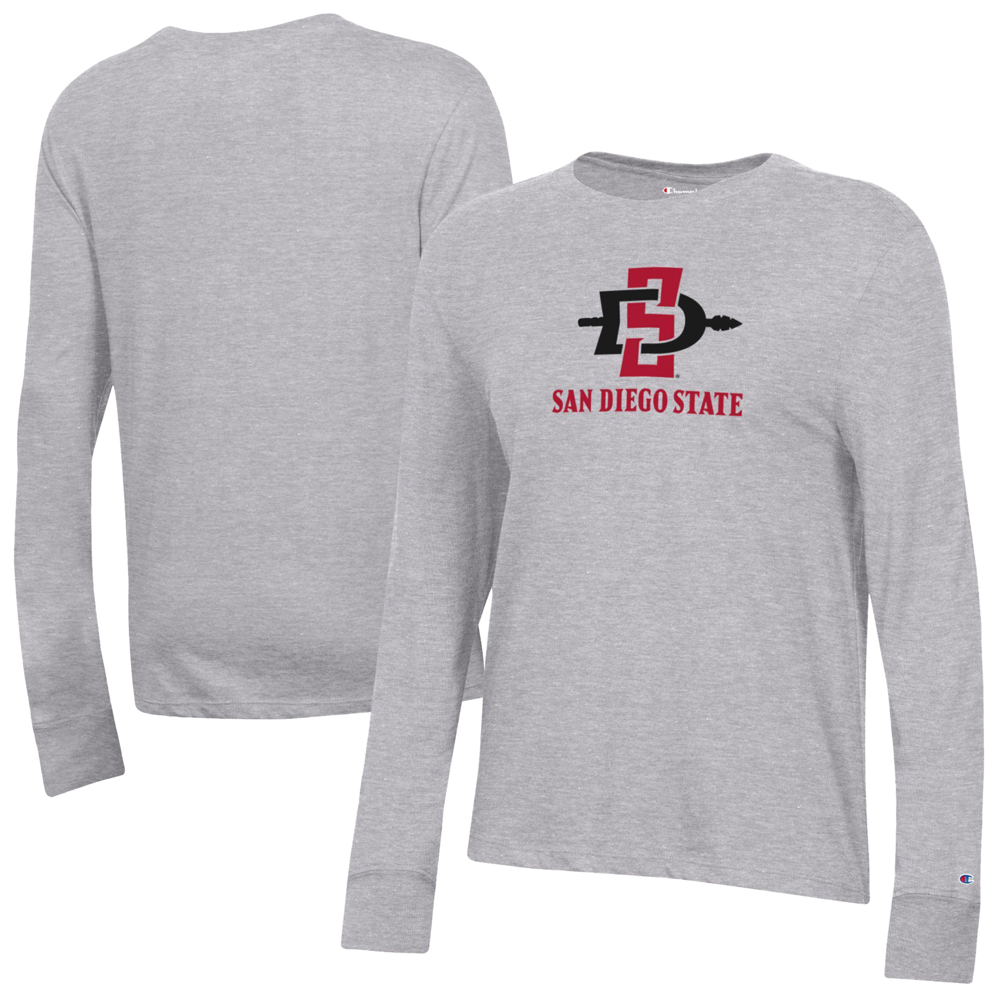 Women’s Champion Gray San Diego State Aztecs Core Long Sleeve T-Shirt Women’s Champion Gray San Diego State Aztecs Core Long Sleeve T-Shirt