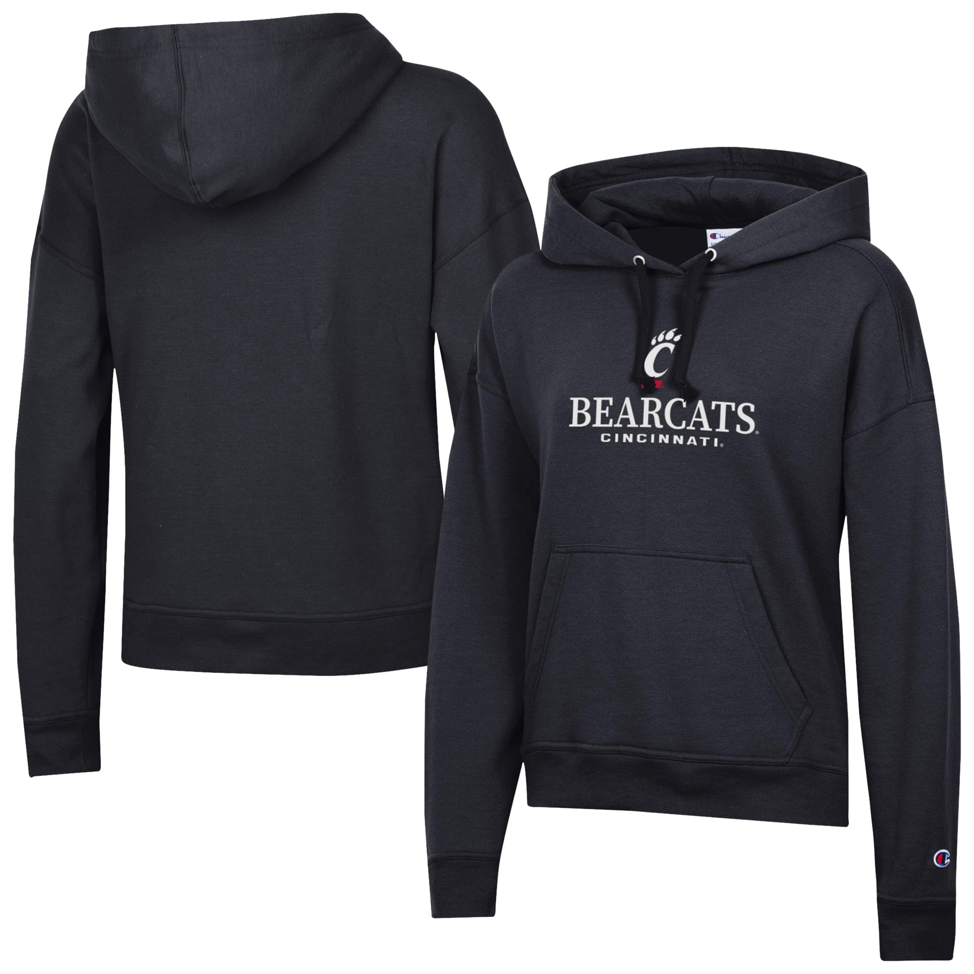 Women's Champion  Black Cincinnati Bearcats Powerblend Fleece Pullover Hoodie