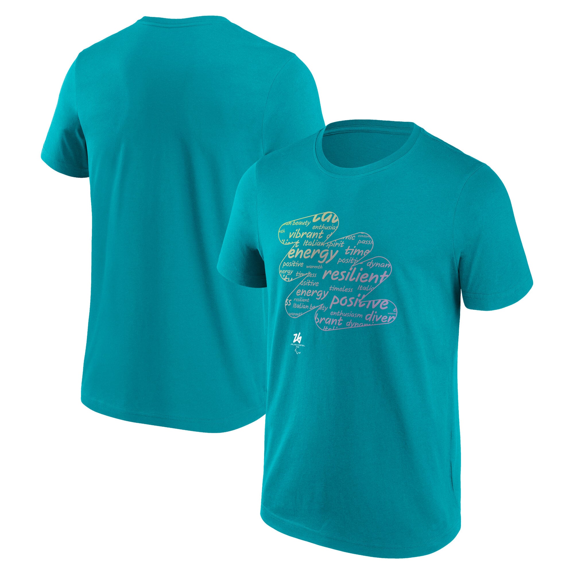 Milano Cortina 2026 Olympics Values Box Graphic T-Shirt - Blu