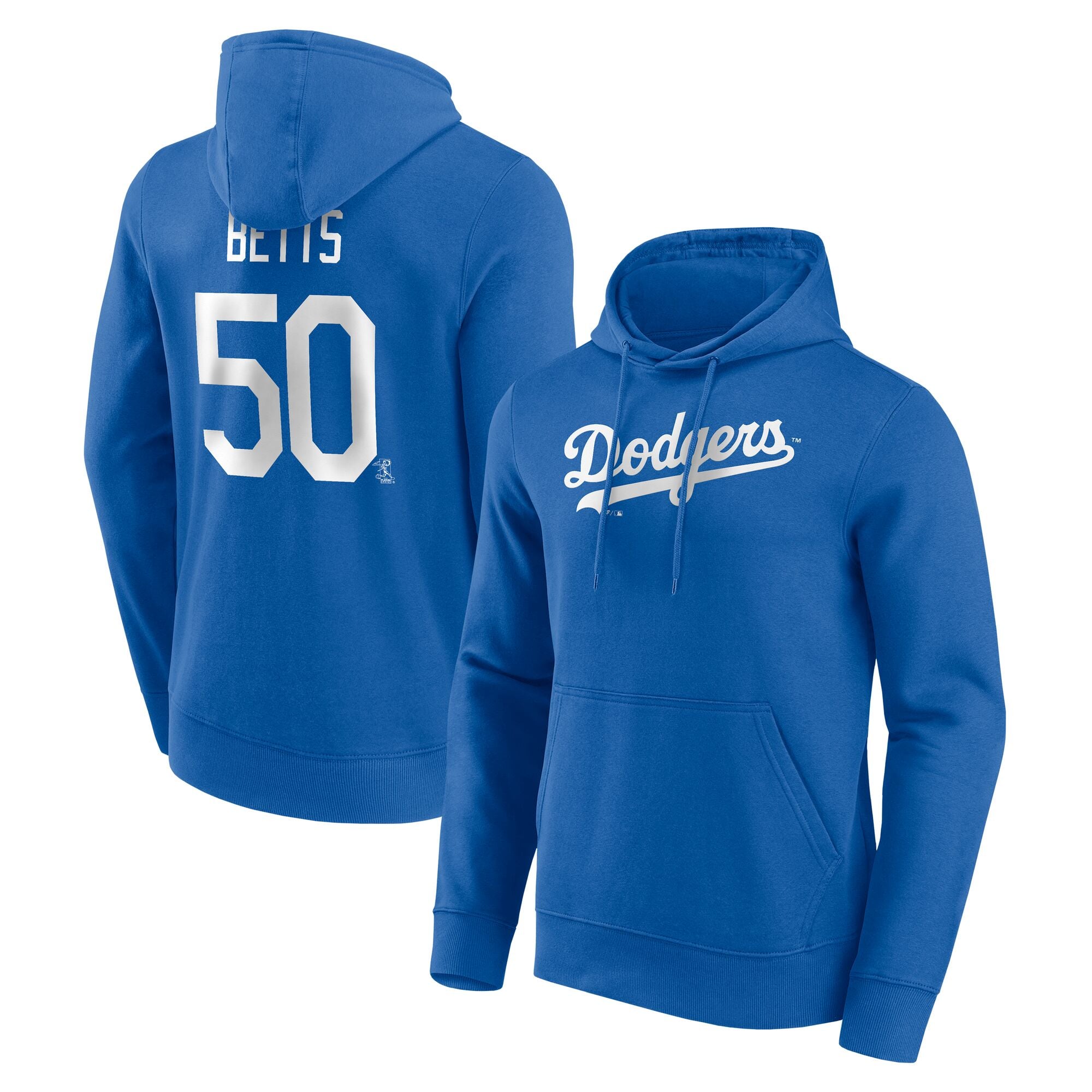 Felpa con cappuccio con nome e numero dei Los Angeles Dodgers - Mookie Betts 50 - Uomo