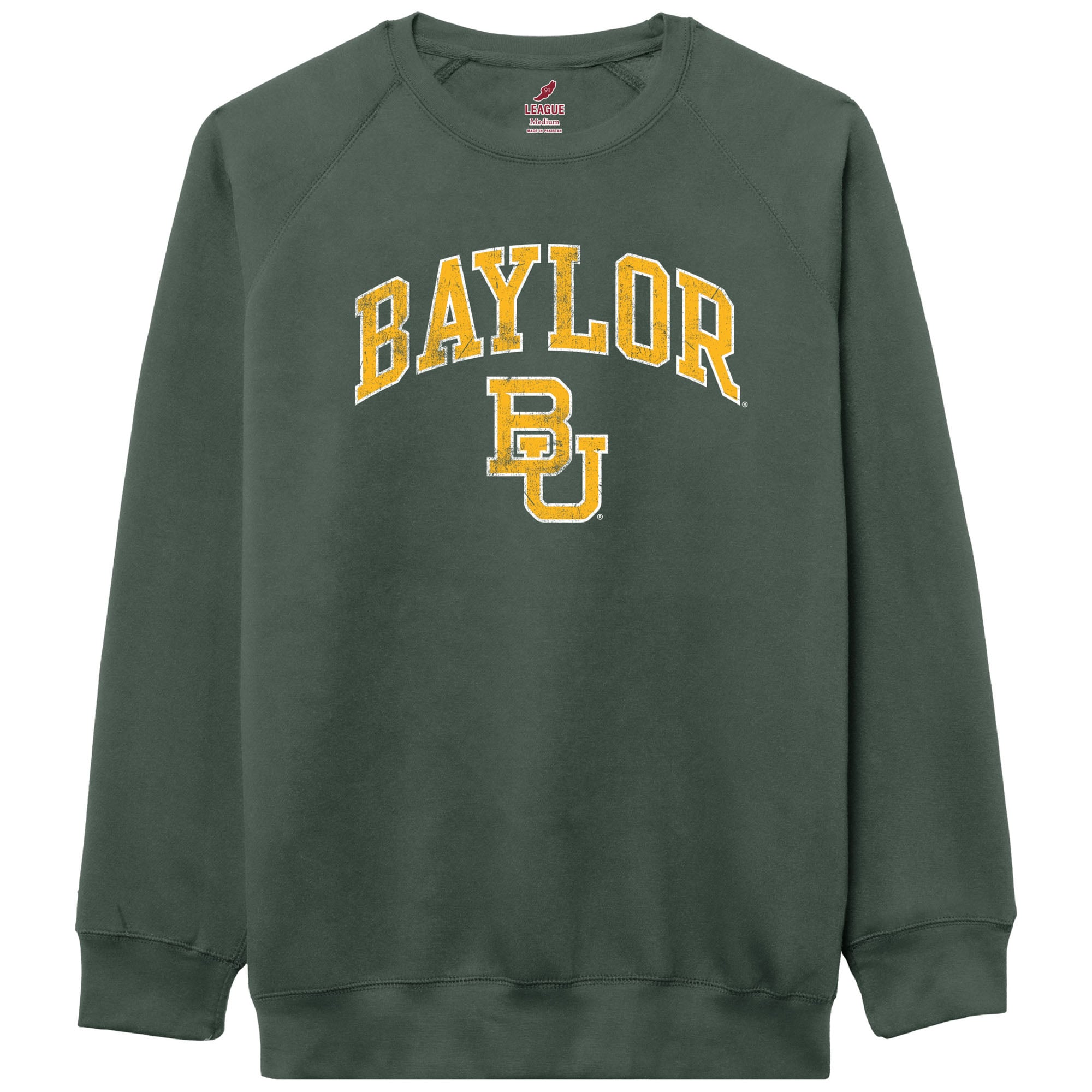 Men's League Collegiate Wear  Green Baylor Bears Essentials 2.0 Pullover Sweatshirt