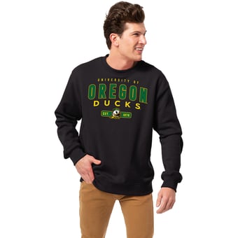 Men's League Collegiate Wear  Black Oregon Ducks Essentials 2.0 Pullover Sweatshirt
