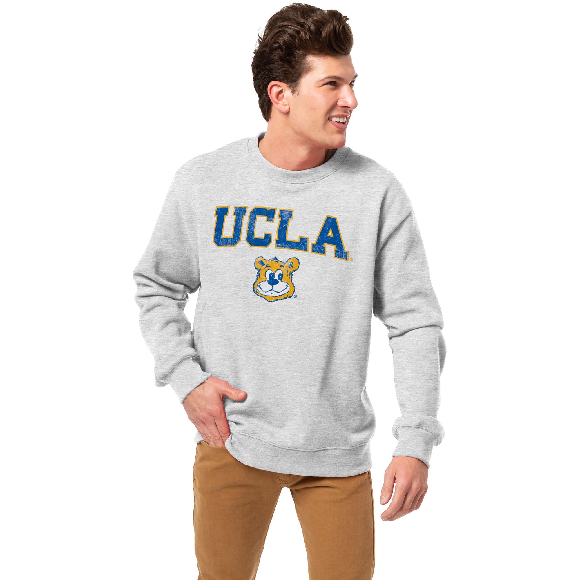 Men's League Collegiate Wear  Heather Gray UCLA Bruins Essentials 2.0 Pullover Sweatshirt