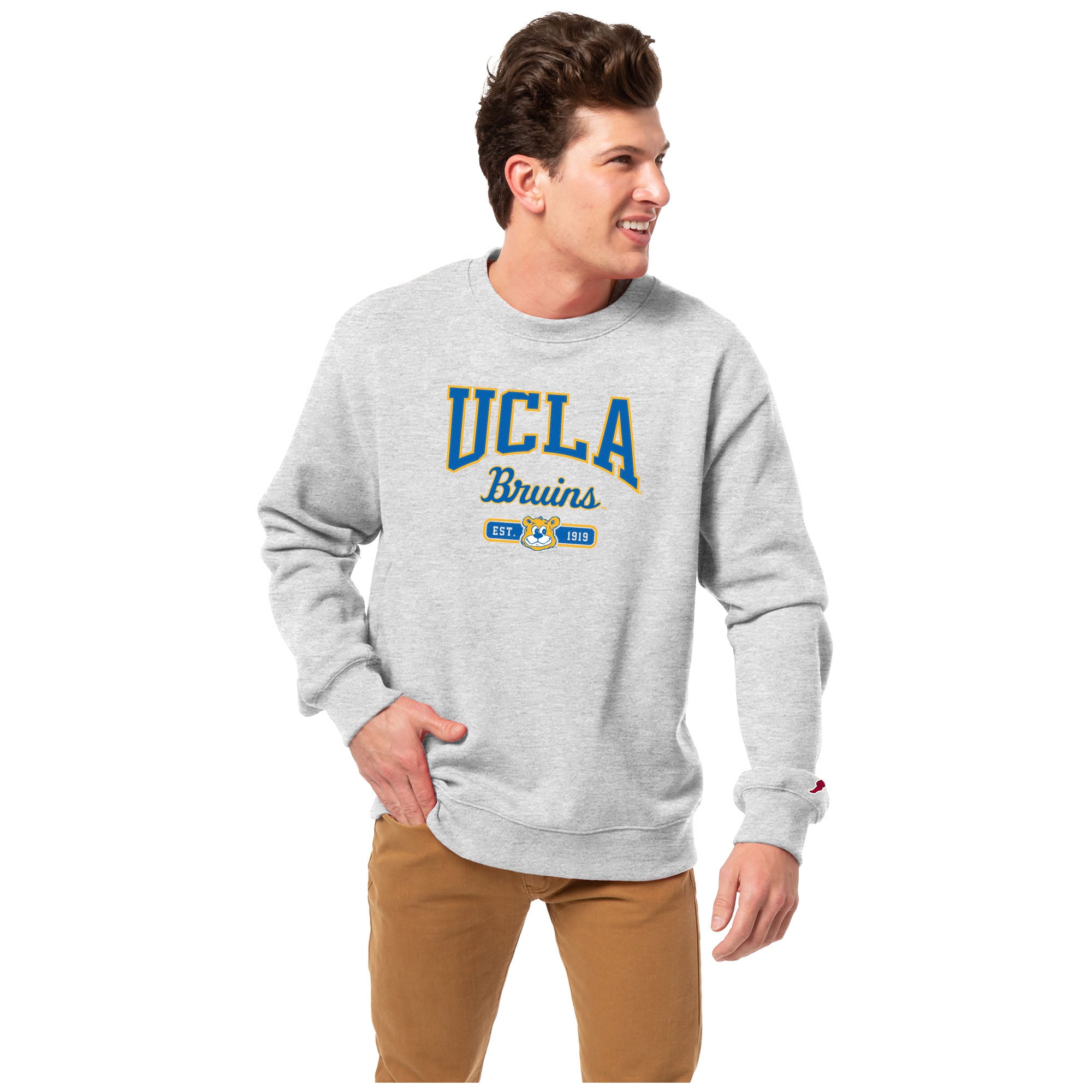 Men's League Collegiate Wear  Heather Gray UCLA Bruins Essentials 2.0 Pullover Sweatshirt