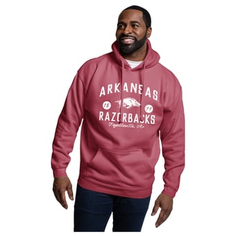 Men's League Collegiate Wear  Cardinal Arkansas Razorbacks Essentials 2.0 Fleece Pullover Hoodie