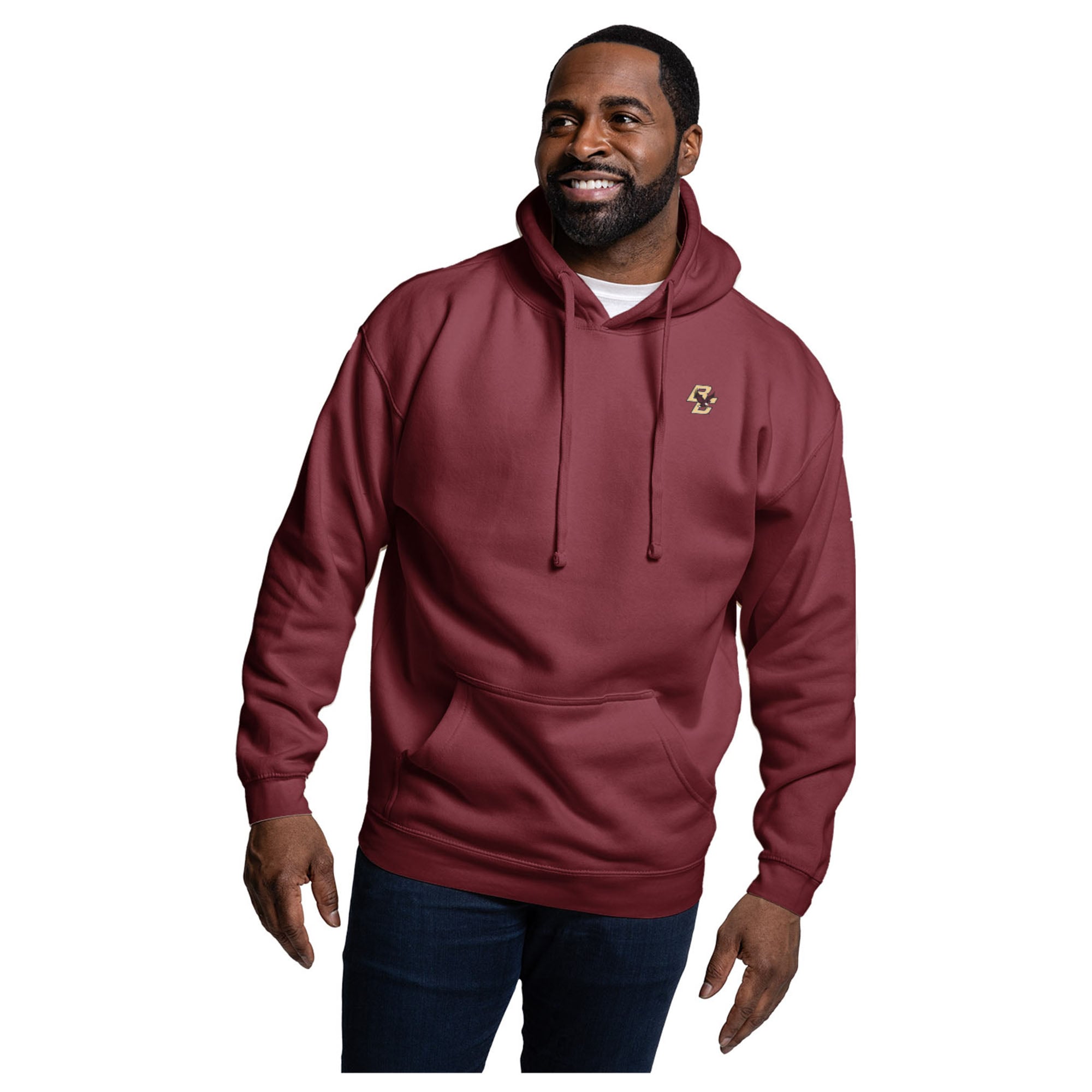 Men's League Collegiate Wear  Maroon Boston College Eagles Essentials 2.0 Fleece Pullover Hoodie