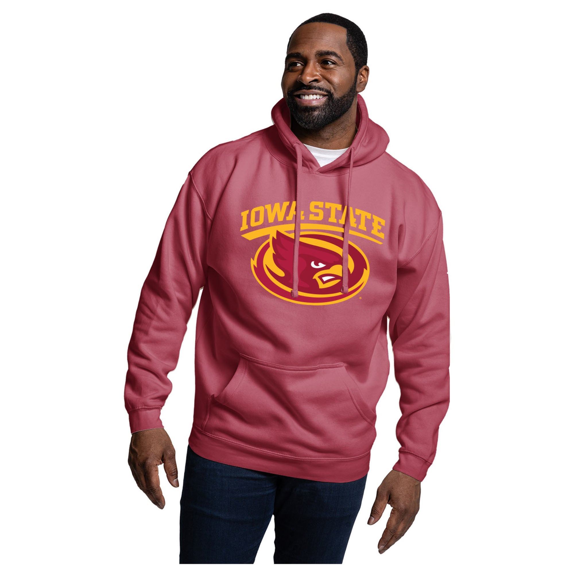 Men's League Collegiate Wear  Cardinal Iowa State Cyclones Essentials 2.0 Fleece Pullover Hoodie