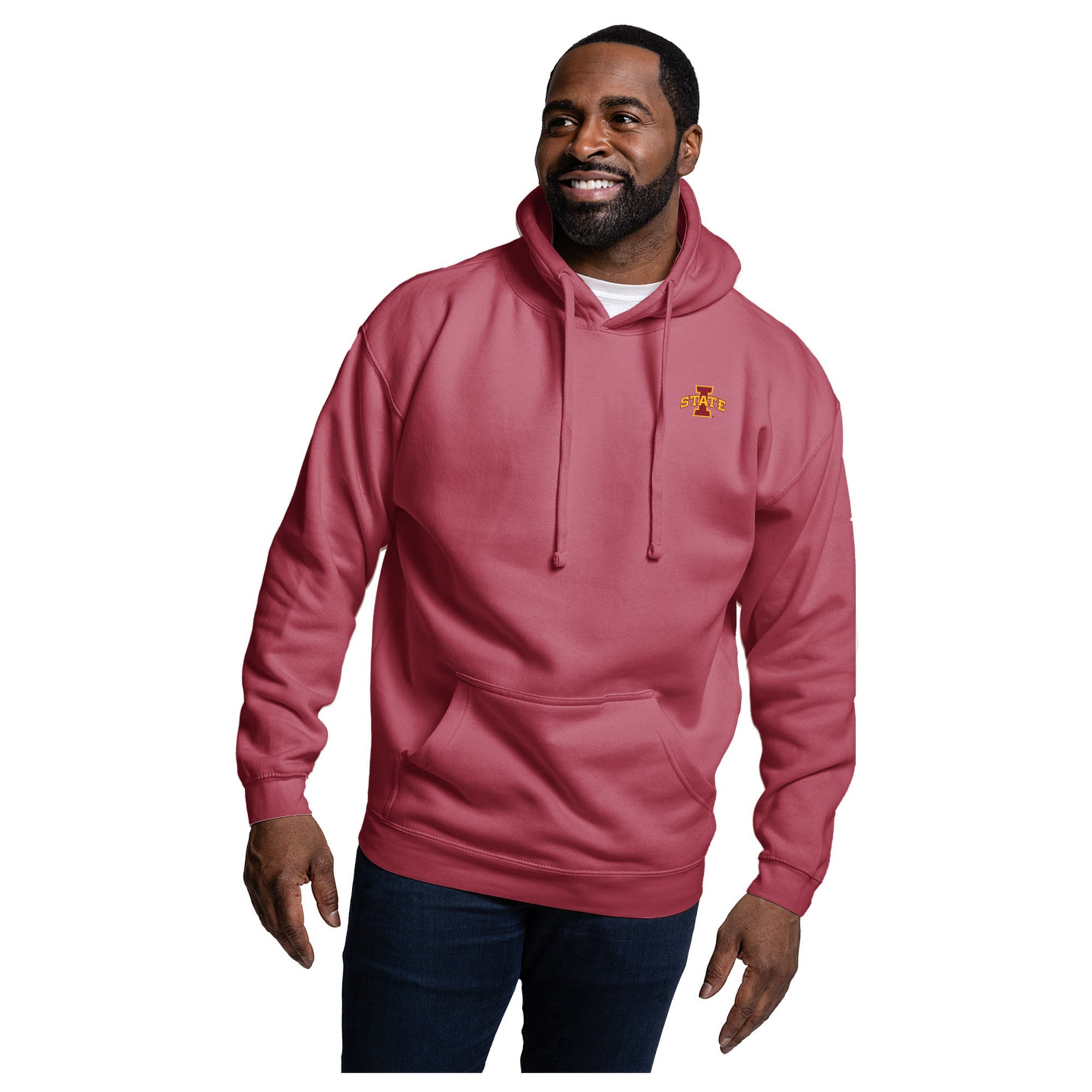 Men's League Collegiate Wear  Cardinal Iowa State Cyclones Essentials 2.0 Fleece Pullover Hoodie