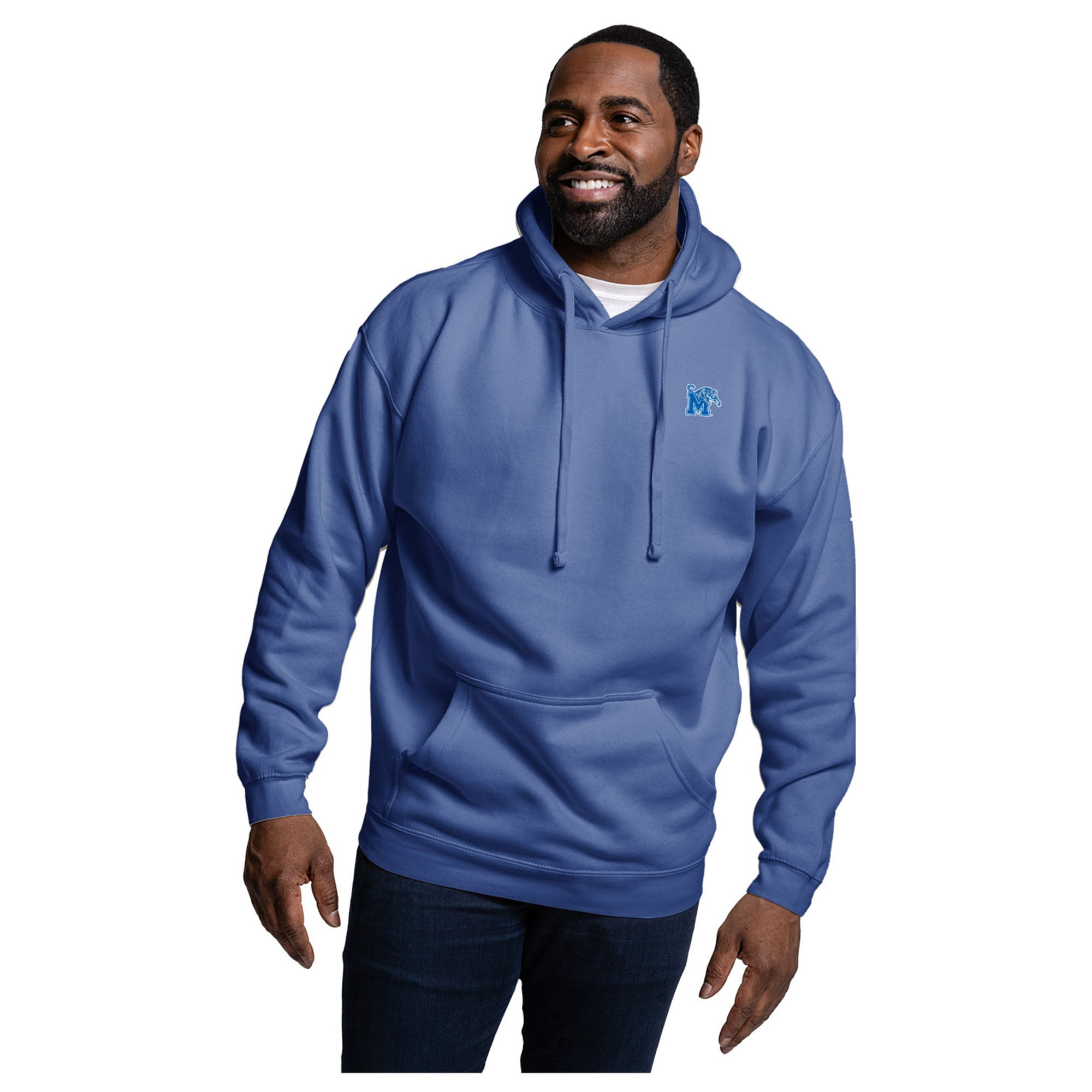 Men's League Collegiate Wear  Royal Memphis Tigers Essentials 2.0 Fleece Pullover Hoodie