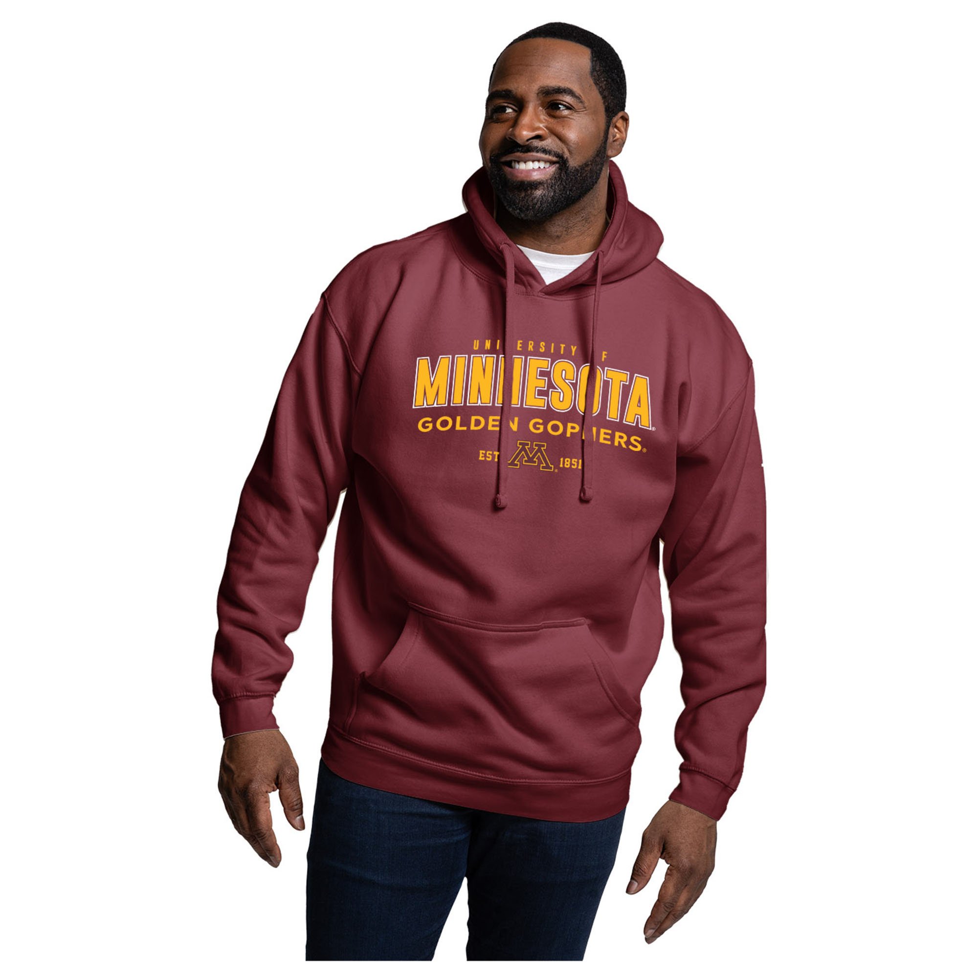 Men's League Collegiate Wear  Maroon Minnesota Golden Gophers Essentials 2.0 Fleece Pullover Hoodie