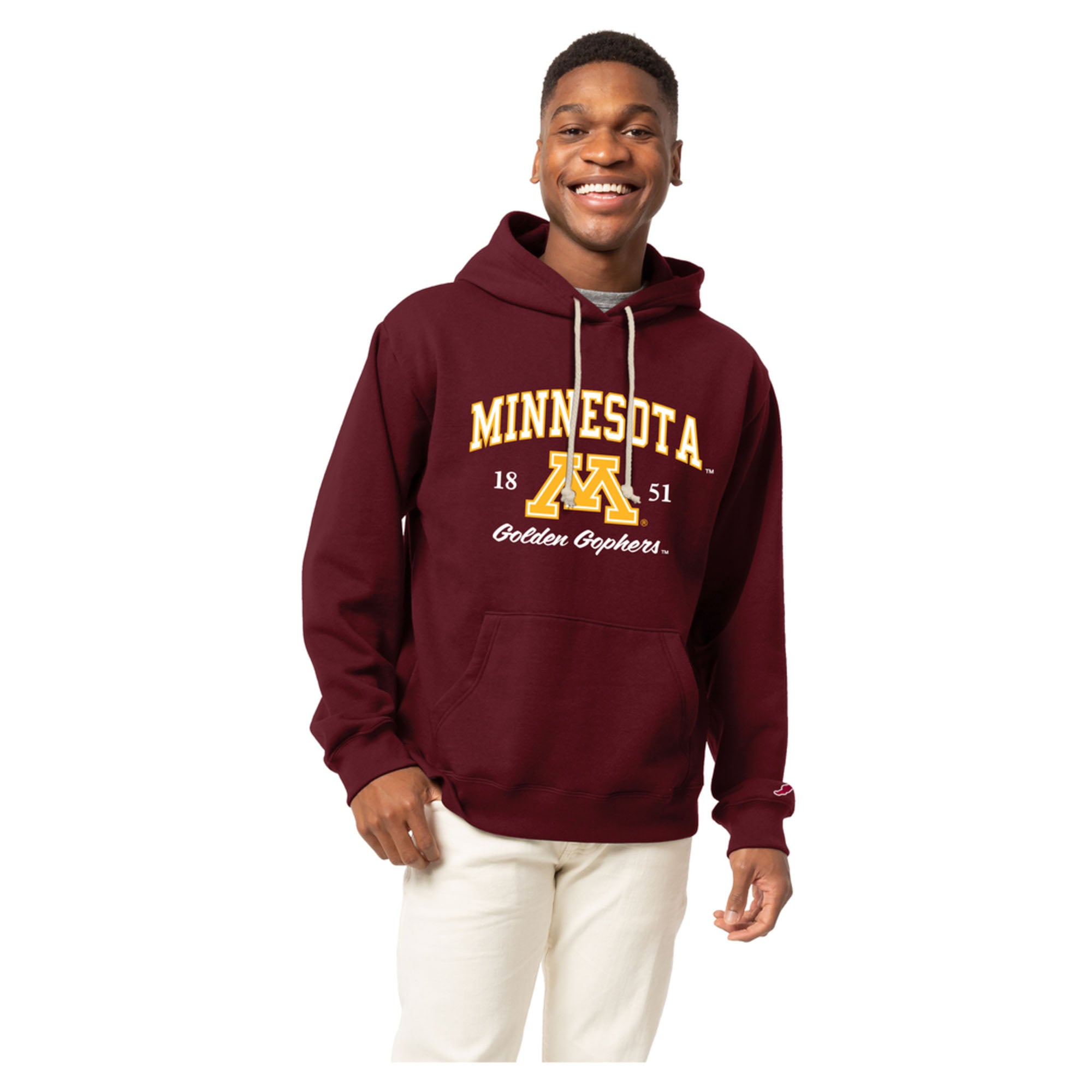 Men's League Collegiate Wear  Maroon Minnesota Golden Gophers Essentials 2.0 Fleece Pullover Hoodie