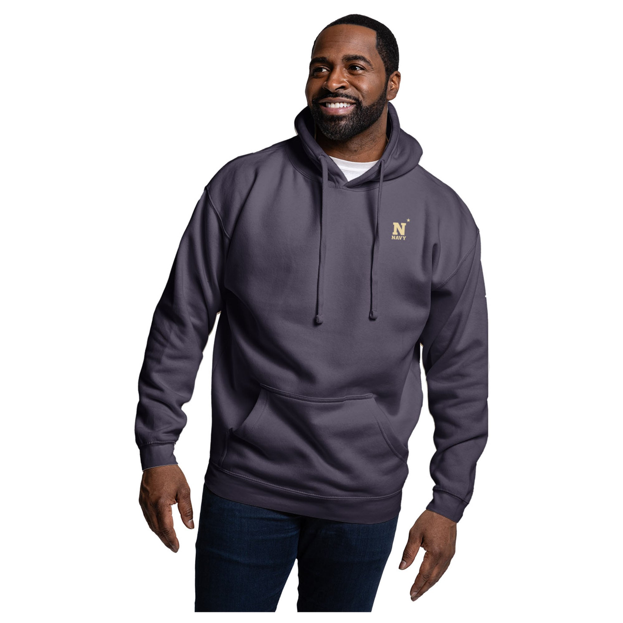Men's League Collegiate Wear  Navy Navy Midshipmen Essentials 2.0 Fleece Pullover Hoodie