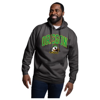 Men's League Collegiate Wear  Black Oregon Ducks Essentials 2.0 Fleece Pullover Hoodie