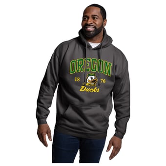 Men's League Collegiate Wear  Black Oregon Ducks Essentials 2.0 Fleece Pullover Hoodie