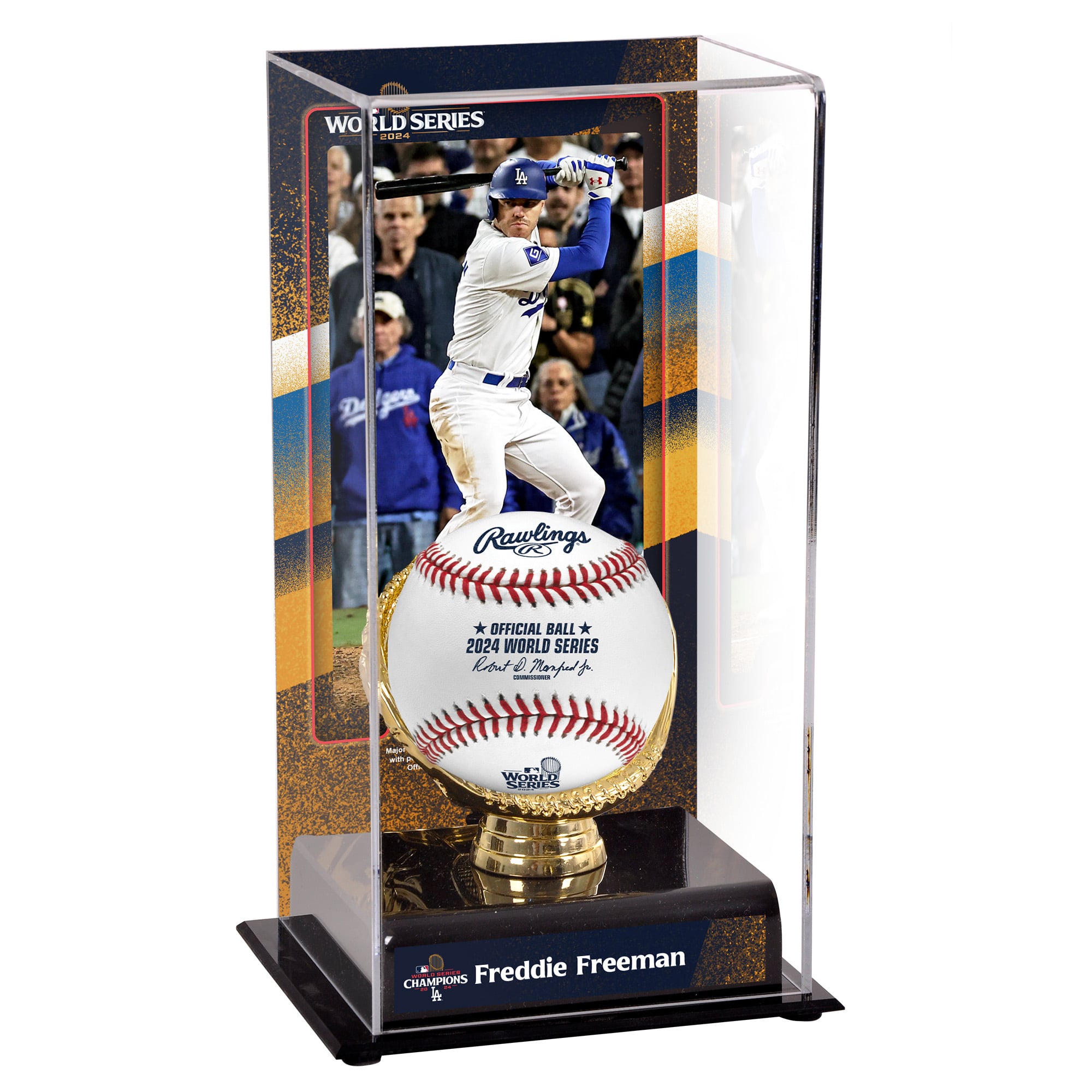 Freddie Freeman Los Angeles Dodgers World Series Champions Sublimated Display Case with Image
