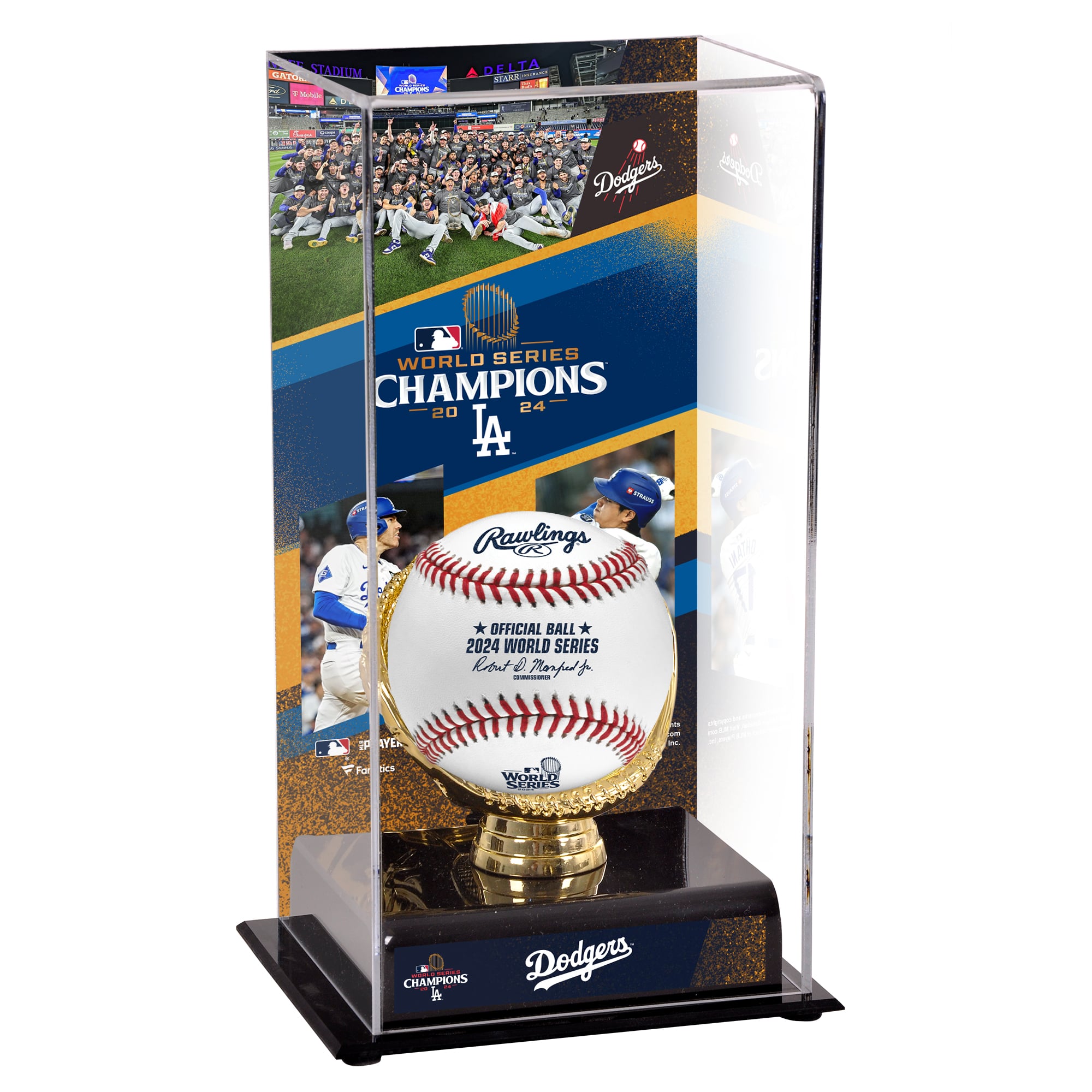 Los Angeles Dodgers 2024 World Series Champions Sublimated Display Case with Image