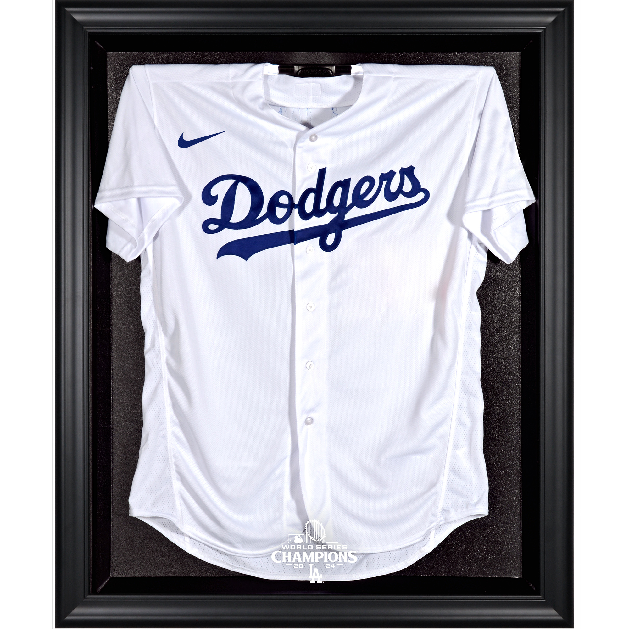 Los Angeles Dodgers 2024 World Series Champions Black Framed Logo Jersey Display Case Los Angeles Dodgers 2024 World Series Champions Black Framed Logo Jersey Display Case