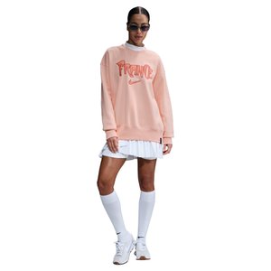 Sweat Oversize France Nike Phoenix Fleece - Corail – Femme, vue 4
