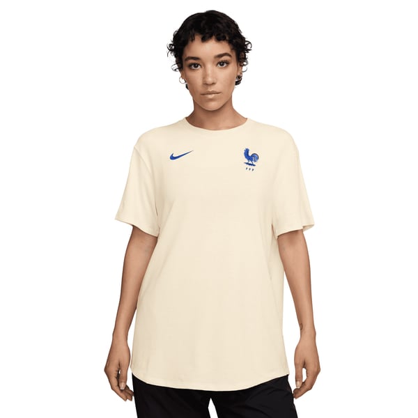 Haut d’entraînement France Nike coupe décontractée – Ivoire – Femme