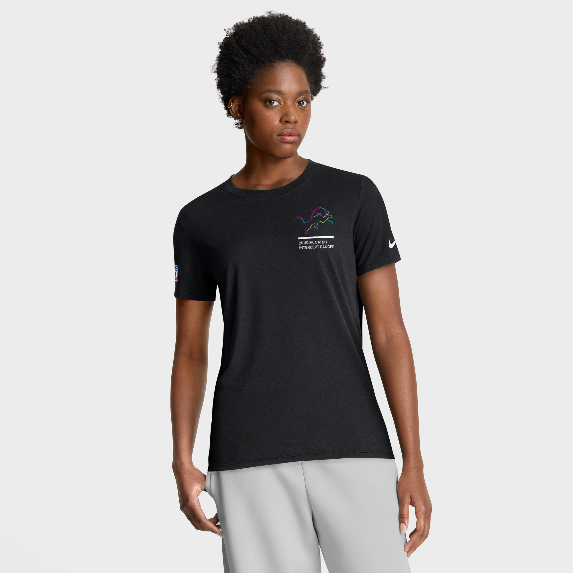Women’s Nike Black Detroit Lions 2025 NFL Crucial Catch Tri-Blend Dri-FIT T-Shirt Women’s Nike Black Detroit Lions 2025 NFL Crucial Catch Tri-Blend Dri-FIT T-Shirt