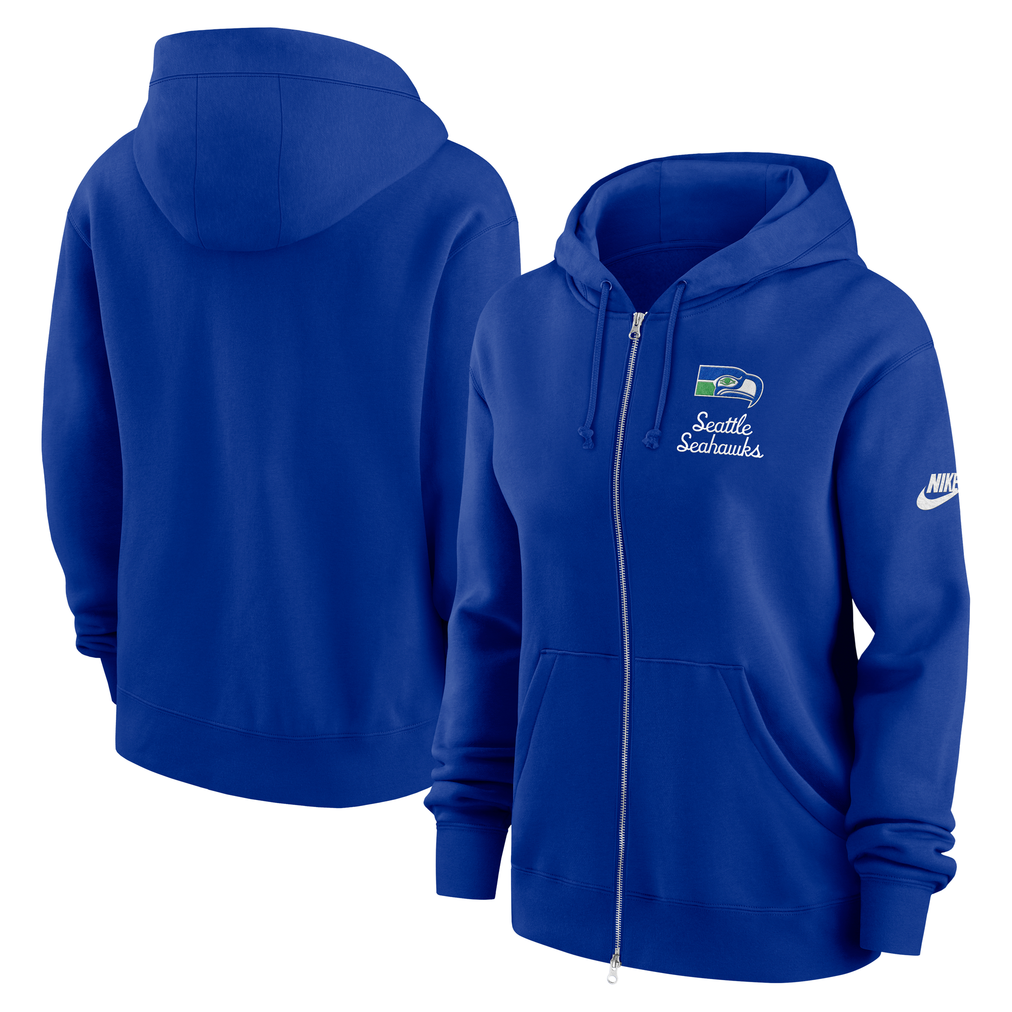 Women’s Nike Royal Seattle Seahawks Phoenix Rewind Full-Zip Hoodie Women’s Nike Royal Seattle Seahawks Phoenix Rewind Full-Zip Hoodie