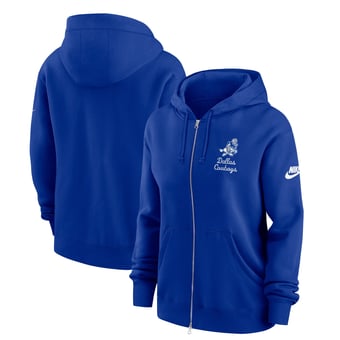 Women's Nike Navy Dallas Cowboys Phoenix Rewind Full-Zip Hoodie