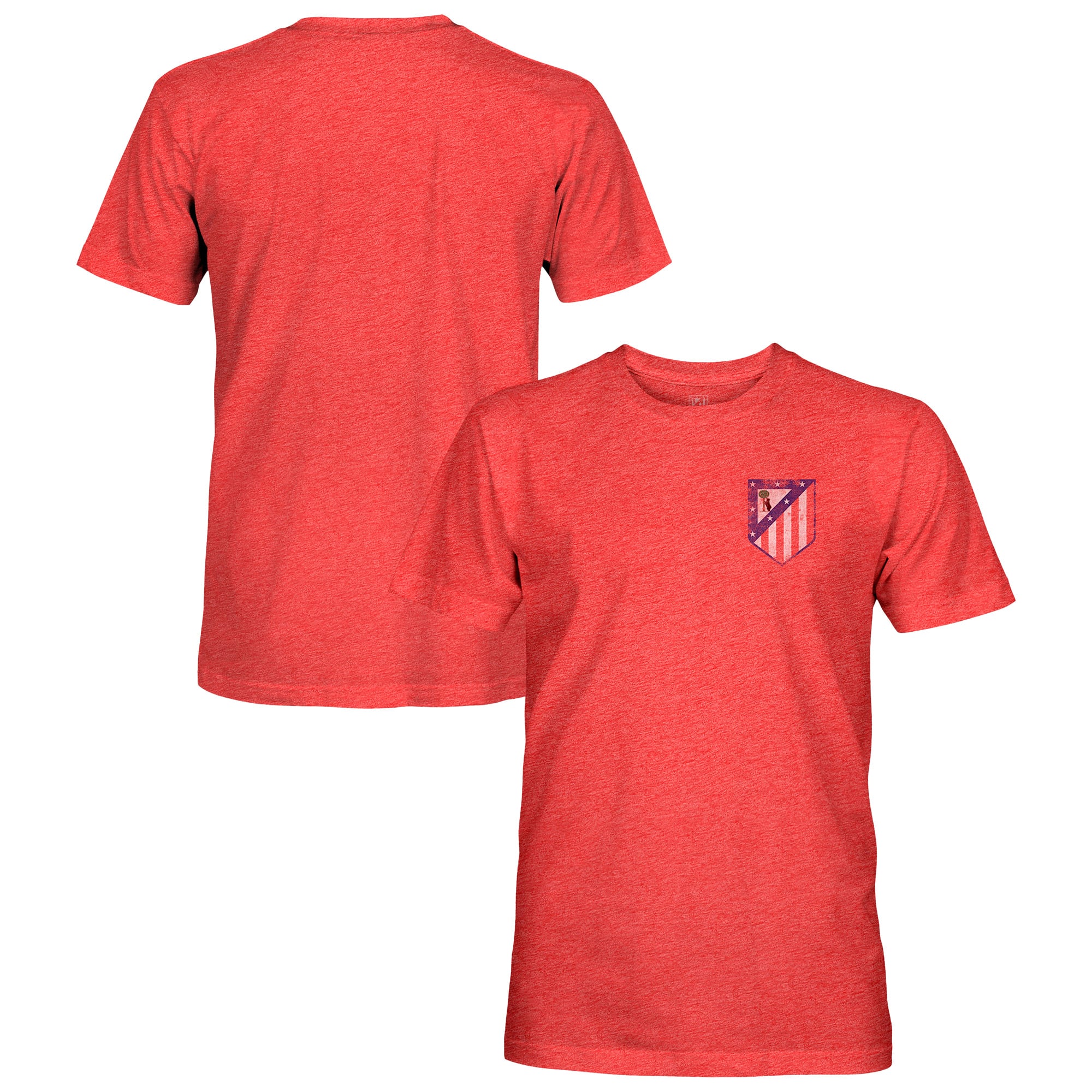 Men's 1863FC Red Atletico de Madrid Vintage Tri-Blend T-Shirt