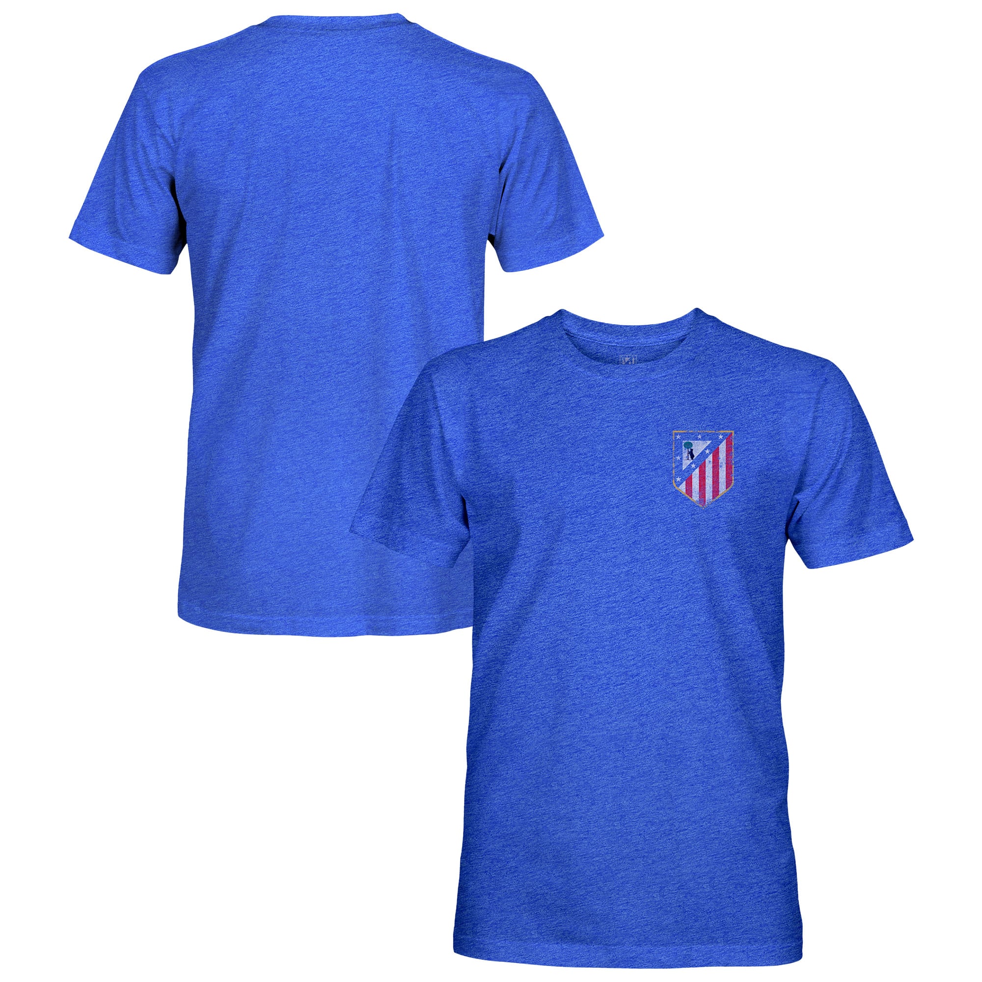 Men's 1863FC Blue Atletico de Madrid Vintage Tri-Blend T-Shirt