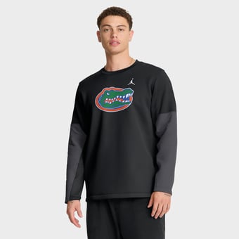 Men's Jordan Brand Black Florida Gators 2025 Sideline Coach Therma-FIT Long Sleeve T-Shirt