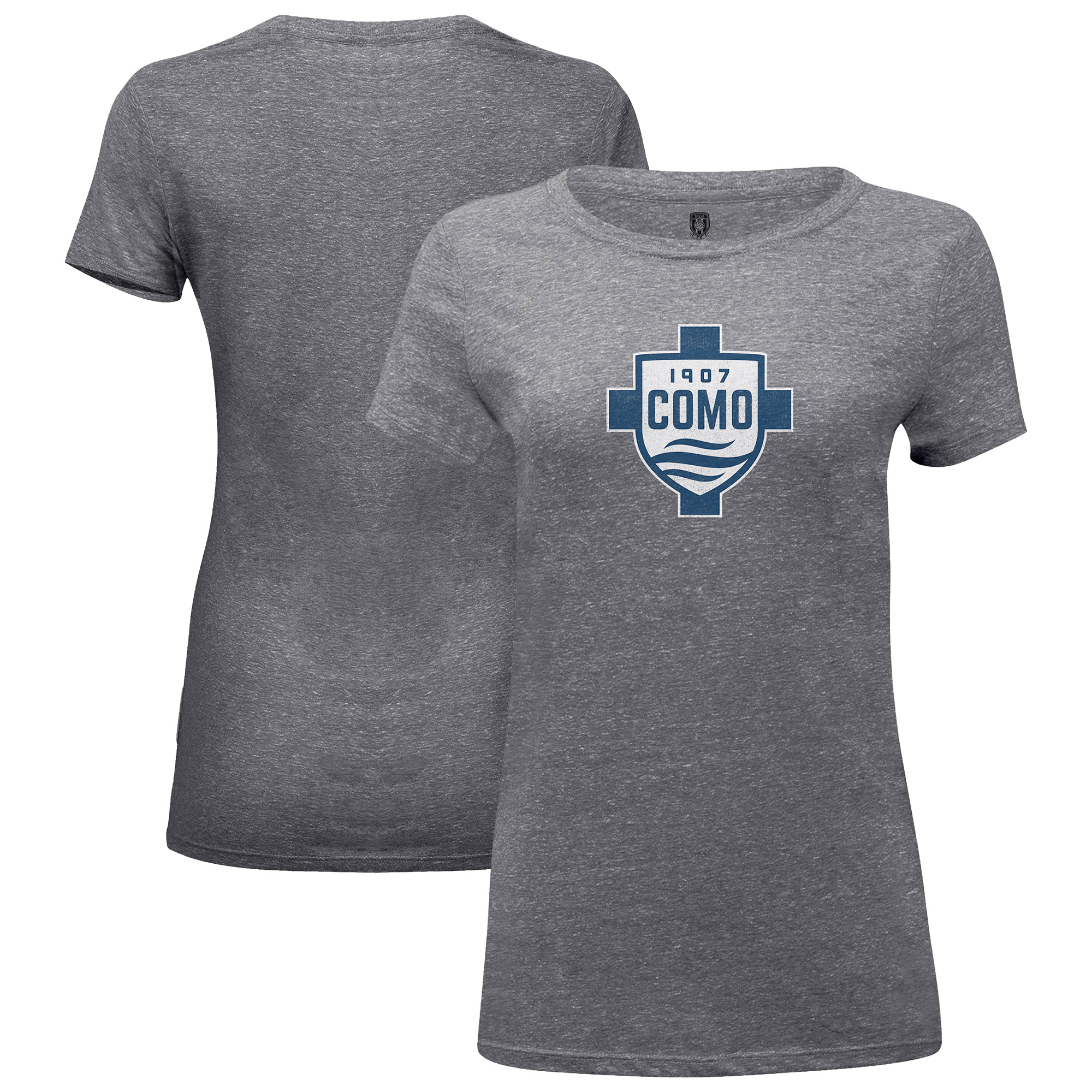 Women's 1863FC  Heather Gray Como 1907 Color Badge Tri-Blend T-Shirt