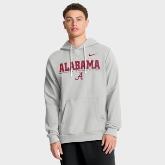 Men's Nike Gray Alabama Crimson Tide 2025 Sideline Standard Issue Dri-FIT Hoodie