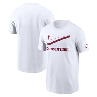 Men's Nike White Alabama Crimson Tide Primetime 2-Hit Swoosh T-Shirt
