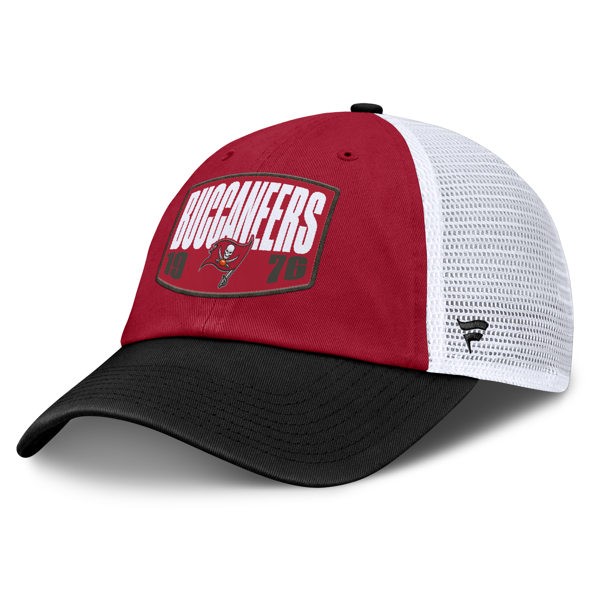 Men's Fanatics Red/Pewter Tampa Bay Buccaneers Franchise Trucker Adjustable Hat