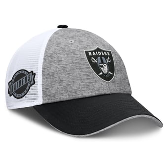 Men's Fanatics Gray/Black Las Vegas Raiders Option Trucker Adjustable Hat