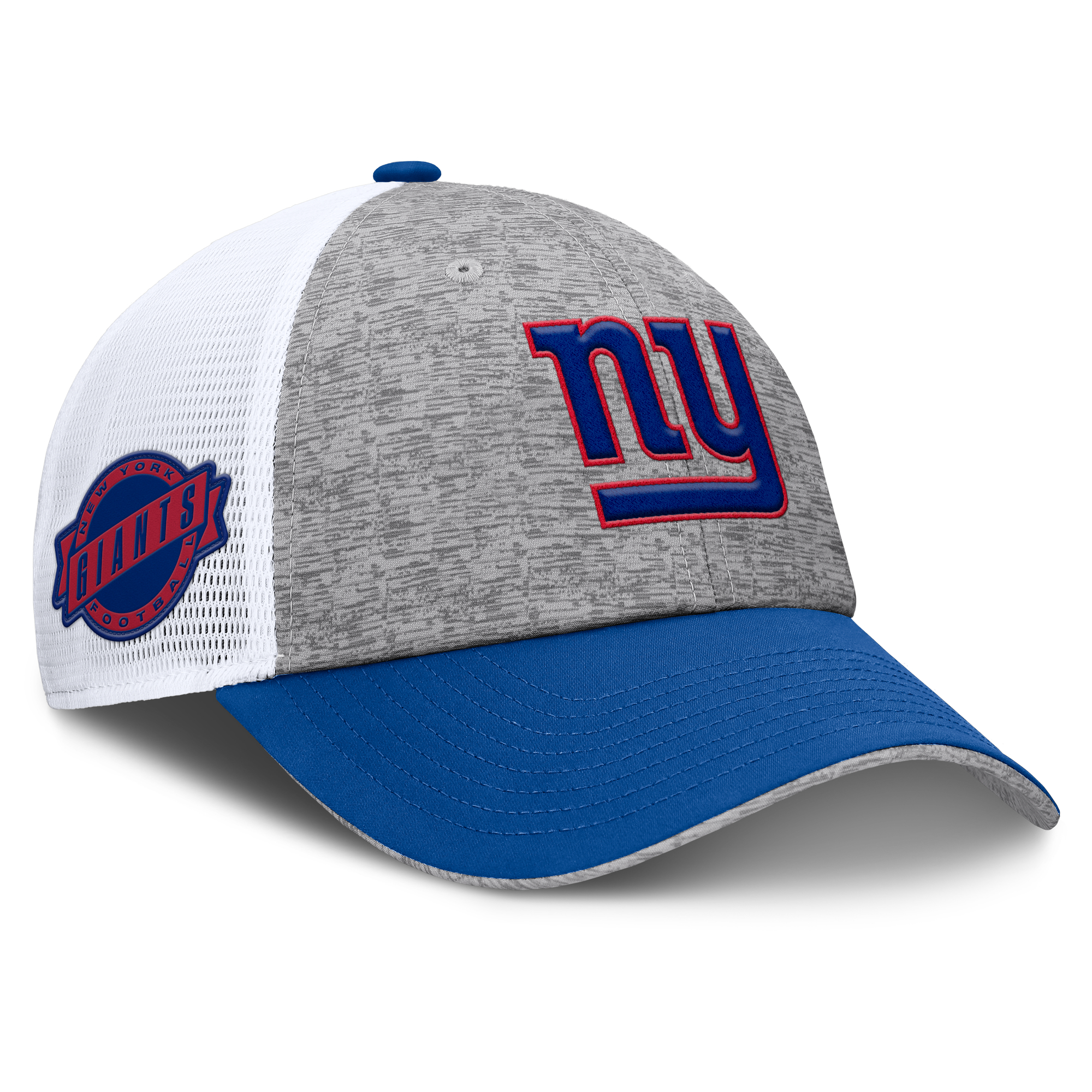 Men's Fanatics Gray/Royal New York Giants Option Trucker Adjustable Hat