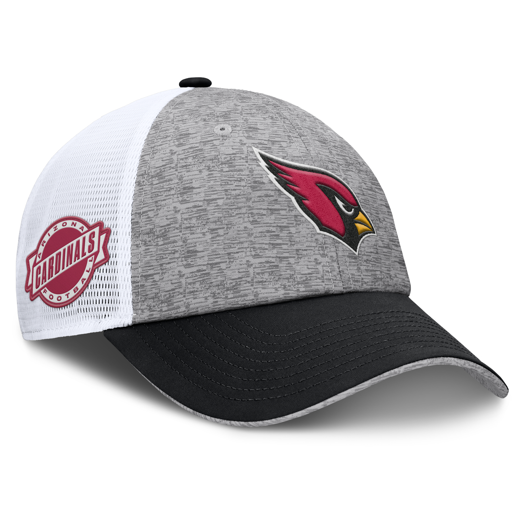 Men's Fanatics Gray/Black Arizona Cardinals Option Trucker Adjustable Hat