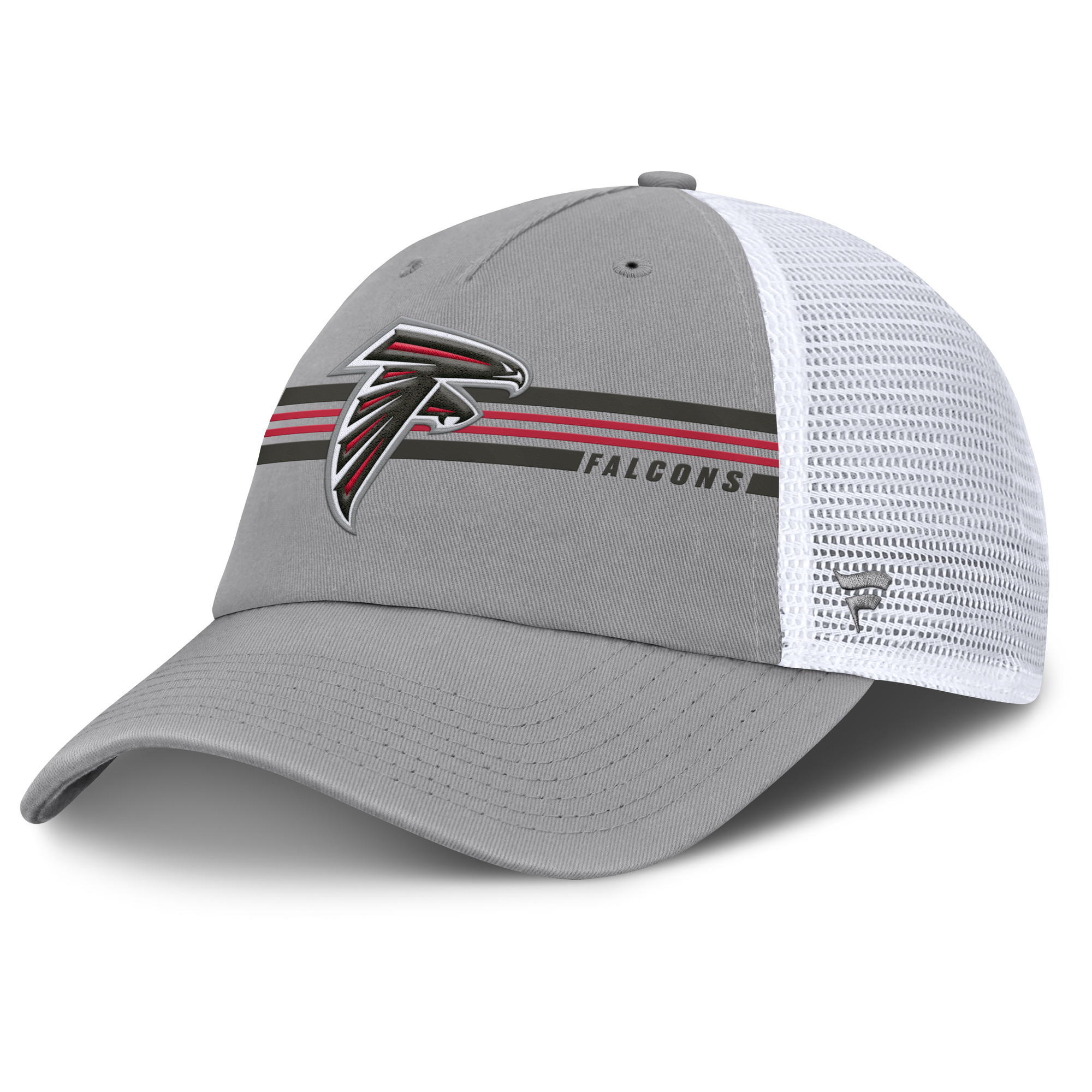 Men's Fanatics Gray Atlanta Falcons Singleback Trucker Adjustable Hat