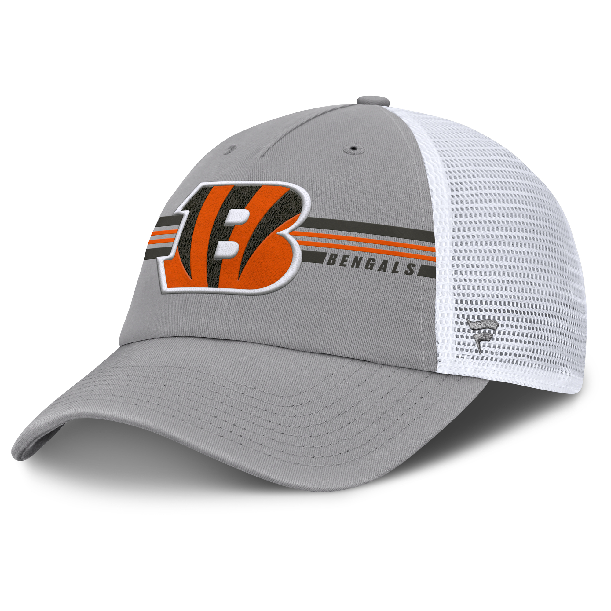 Men's Fanatics Gray Cincinnati Bengals Singleback Trucker Adjustable Hat