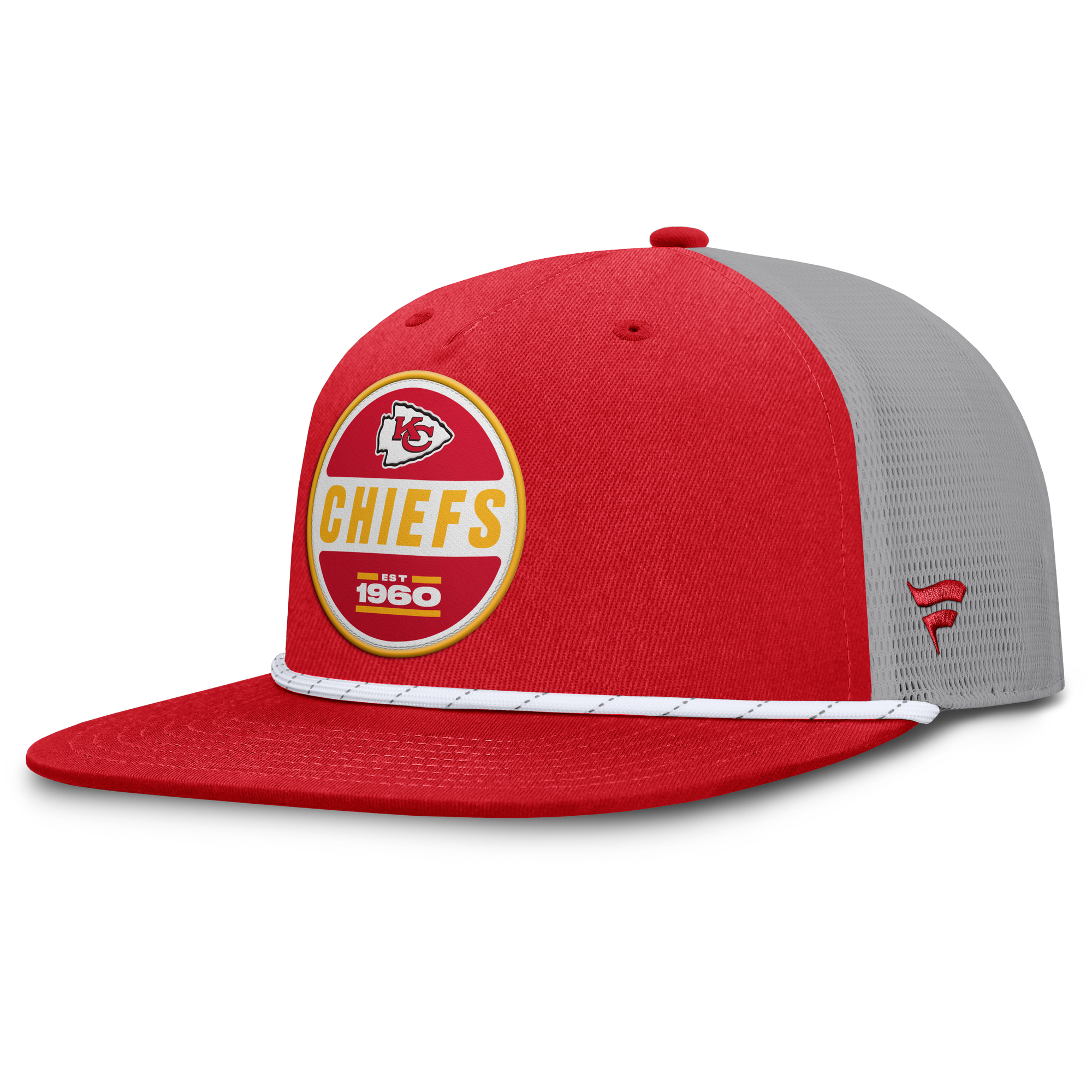 Men's Fanatics Red/Gray Kansas City Chiefs Edge Rush Trucker Adjustable Hat