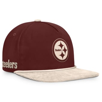 Men's Fanatics  Brown Pittsburgh Steelers NFL Reminisce Golfer Adjustable Hat