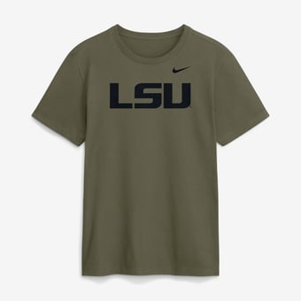 Men's Nike Olive LSU Tigers Primetime Logo Dri-FIT T-Shirt