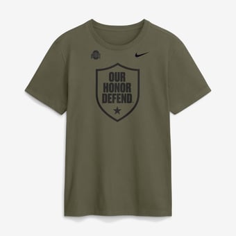 Men's Nike Olive Ohio State Buckeyes Primetime Logo Dri-FIT T-Shirt