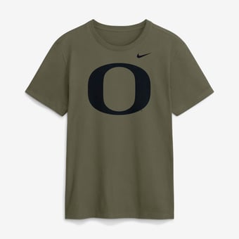 Men's Nike Olive Oregon Ducks Primetime Logo Dri-FIT T-Shirt