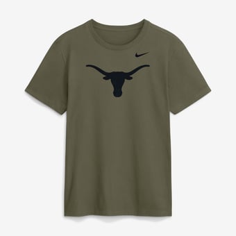 Men's Nike Olive Texas Longhorns Primetime Logo Dri-FIT T-Shirt