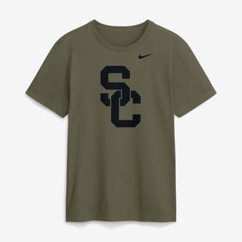 Men's Nike Olive USC Trojans Primetime Logo Dri-FIT T-Shirt