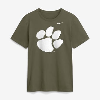 Men's Nike Olive Clemson Tigers Primetime Logo Dri-FIT T-Shirt