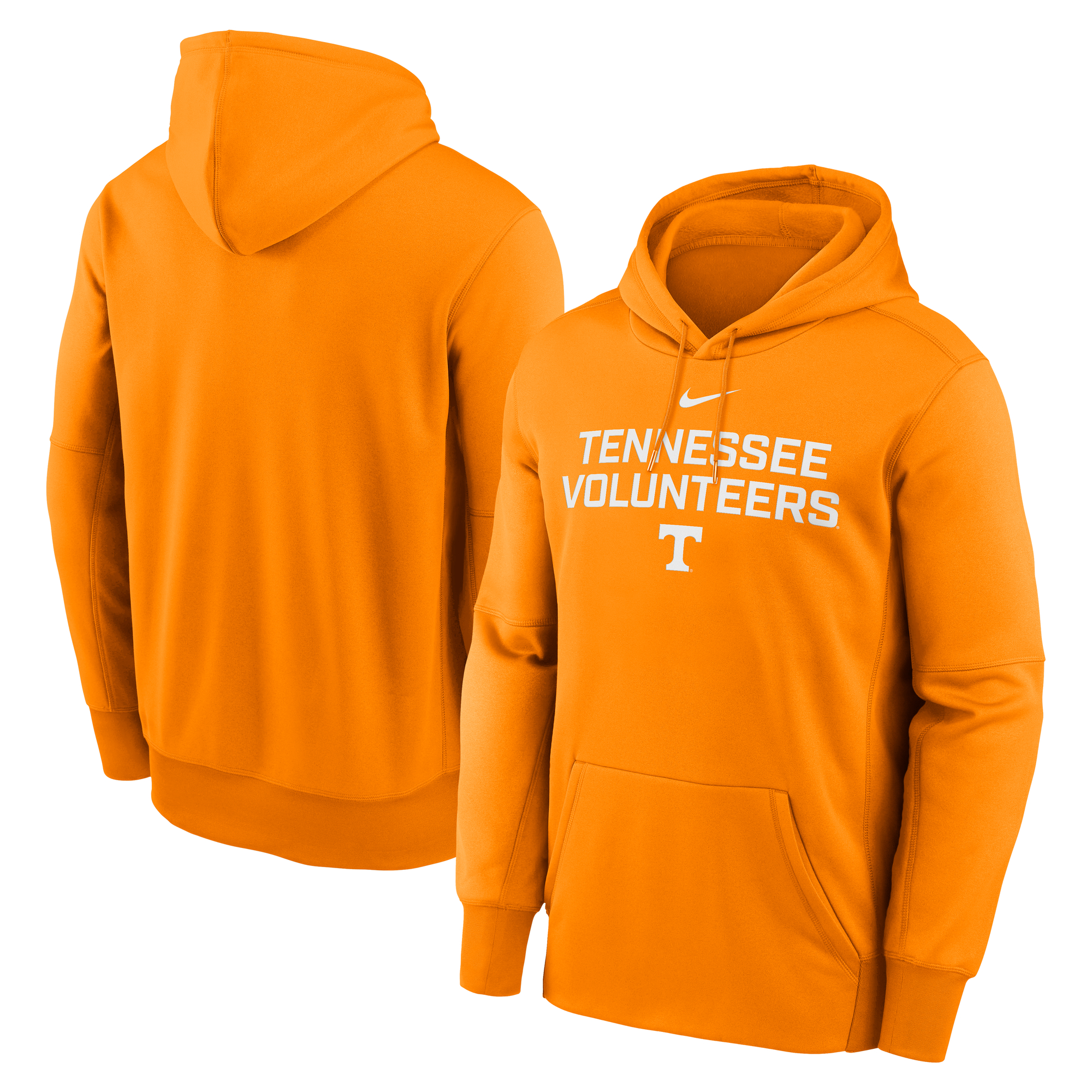 Men's Nike Tennessee Orange Tennessee Volunteers Team Stacked Performance Pullover Hoodie