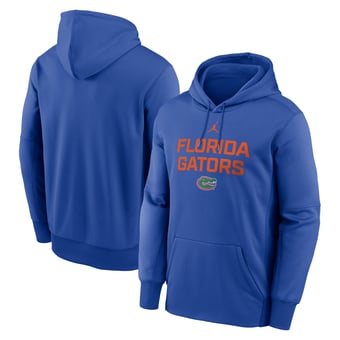 Men's Jordan Brand Royal Florida Gators Team Stacked Performance Pullover Hoodie