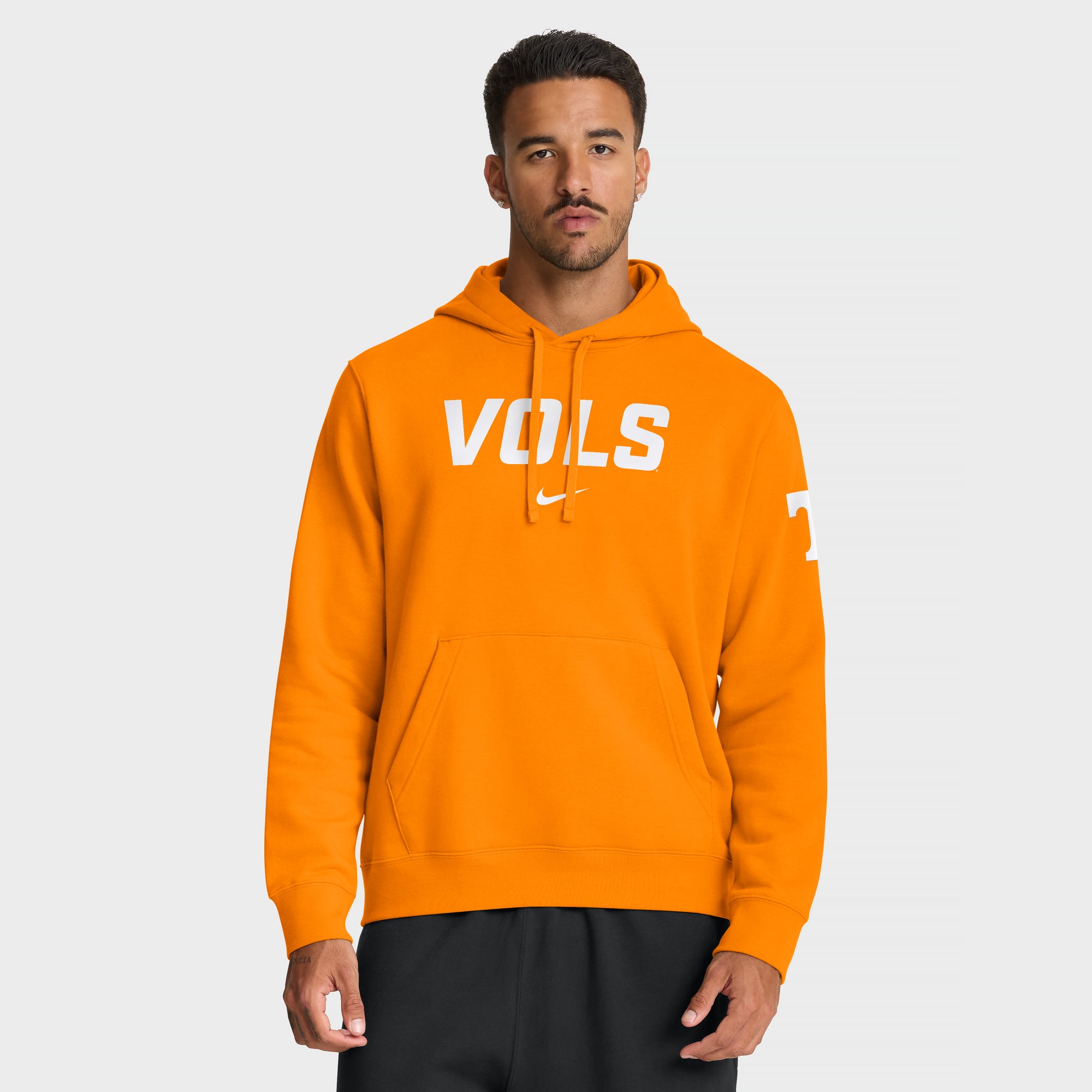 Men's Nike Tennessee Orange Tennessee Volunteers Nickname Club Fleece Pullover Hoodie