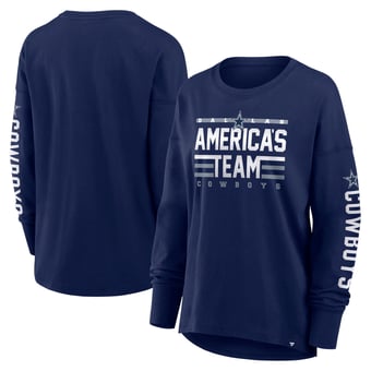 Women's Fanatics Navy Dallas Cowboys Hometown Legacy Long Sleeve T-Shirt